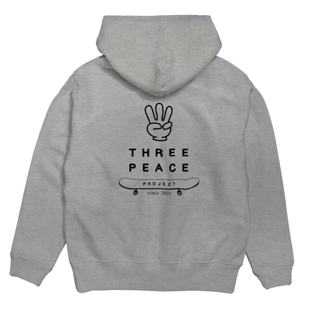 Three Peace Project グッズのThree  Peace  Project パーカーの裏面