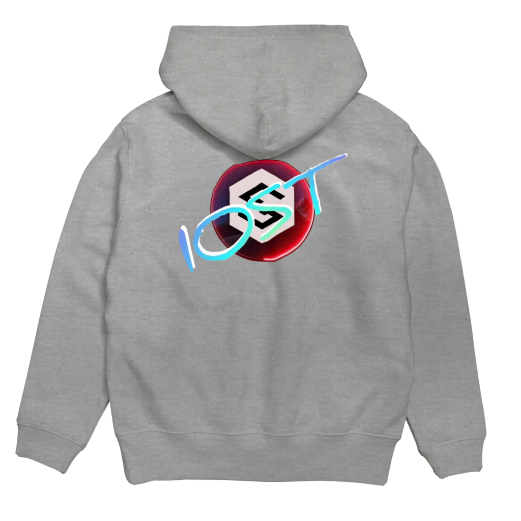 IOST_Supporter_CharityのIOST【ロゴ入りバックプリント】 Hoodie:back