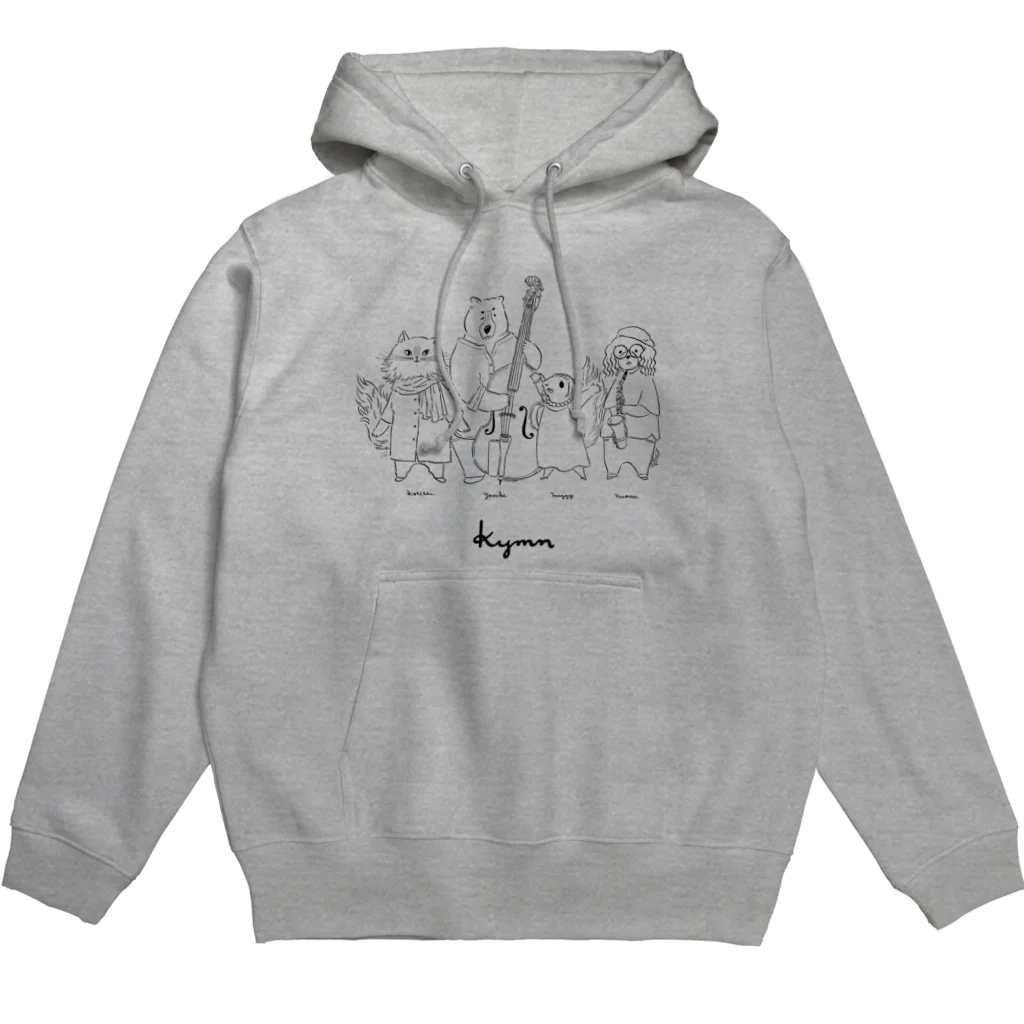 カイム【kymn】の裏庭のぎゅっkymn線画 Hoodie