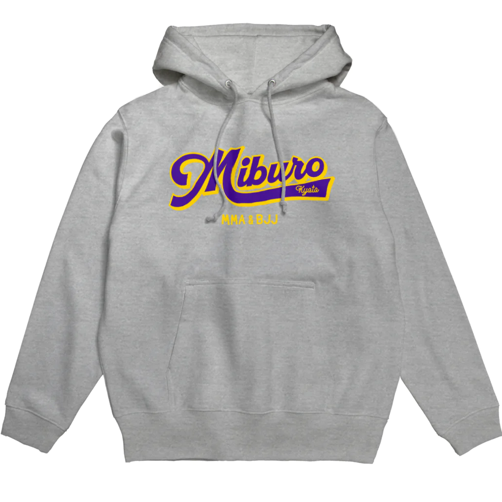 No.326のベースボールロゴ　紫 Hoodie