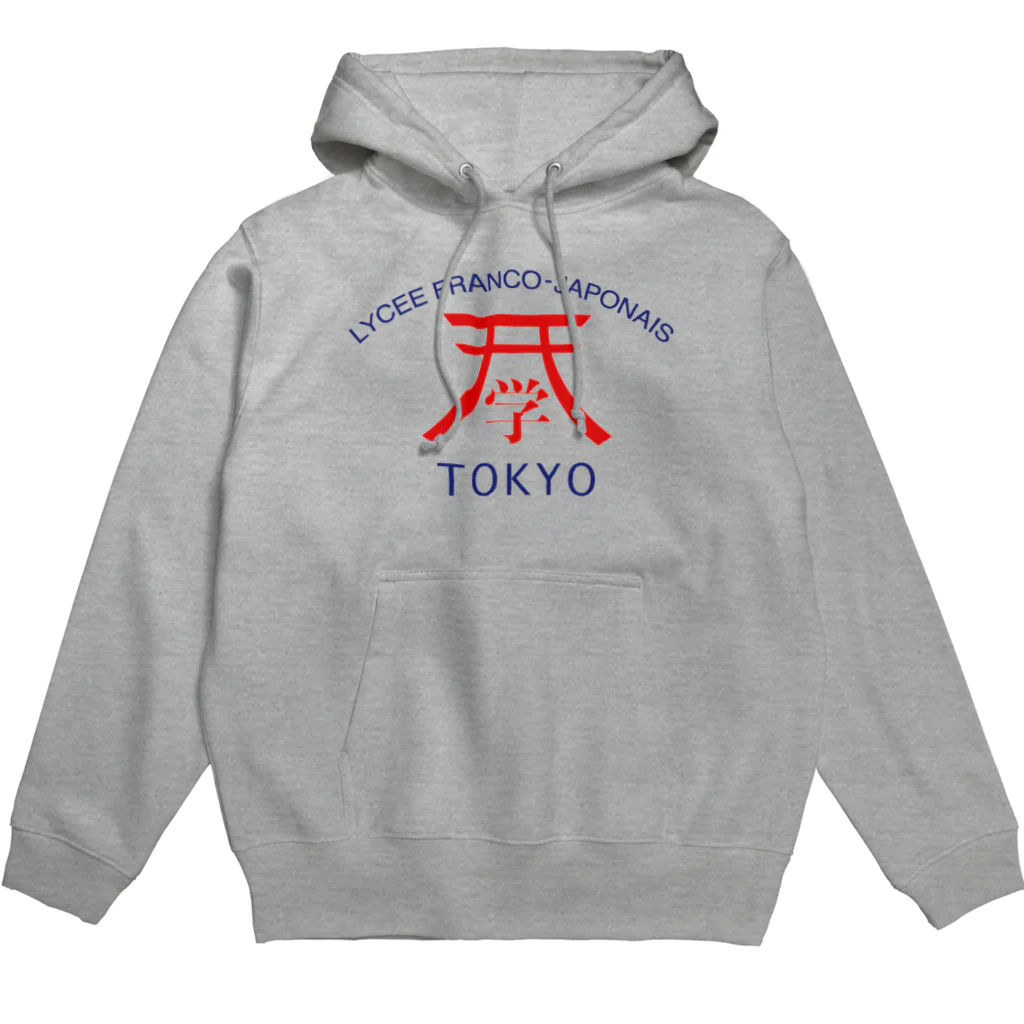 一般社団法人ALFITのLFJT - Design original - Torii bord blanc + Lettres bleues Hoodie