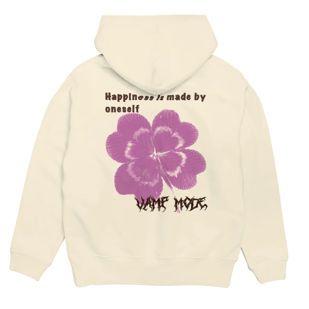 Vamp ModeのLogo (BROWN)＆ Back print Hoodie  パーカーの裏面