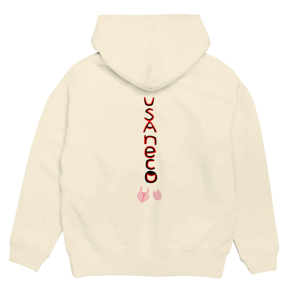 ウサネコ38のUSAneko  Cherry blossom Hoodie:back