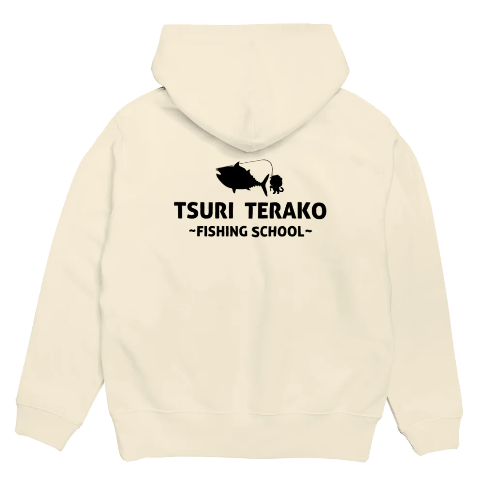 つりてらこグッズ(釣り好き＆おもしろ系)のつりてらこパーカー Hoodie:back