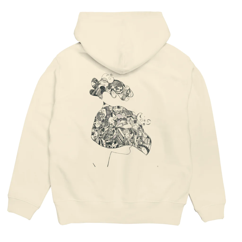 牧 やひろの仮面舞踏会 Hoodie:back