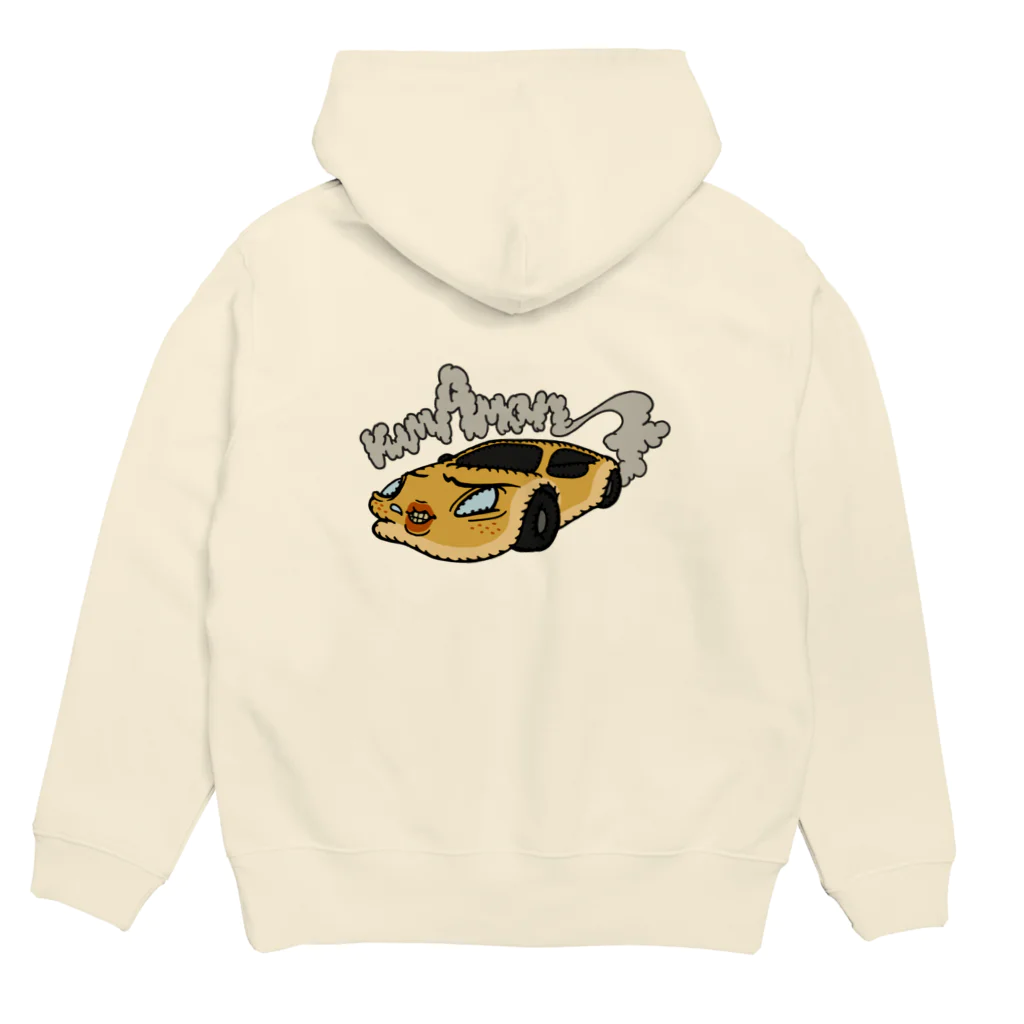 甘党ラムアマン教の燃費悪すぎ唾飛ばしマイカー Hoodie:back