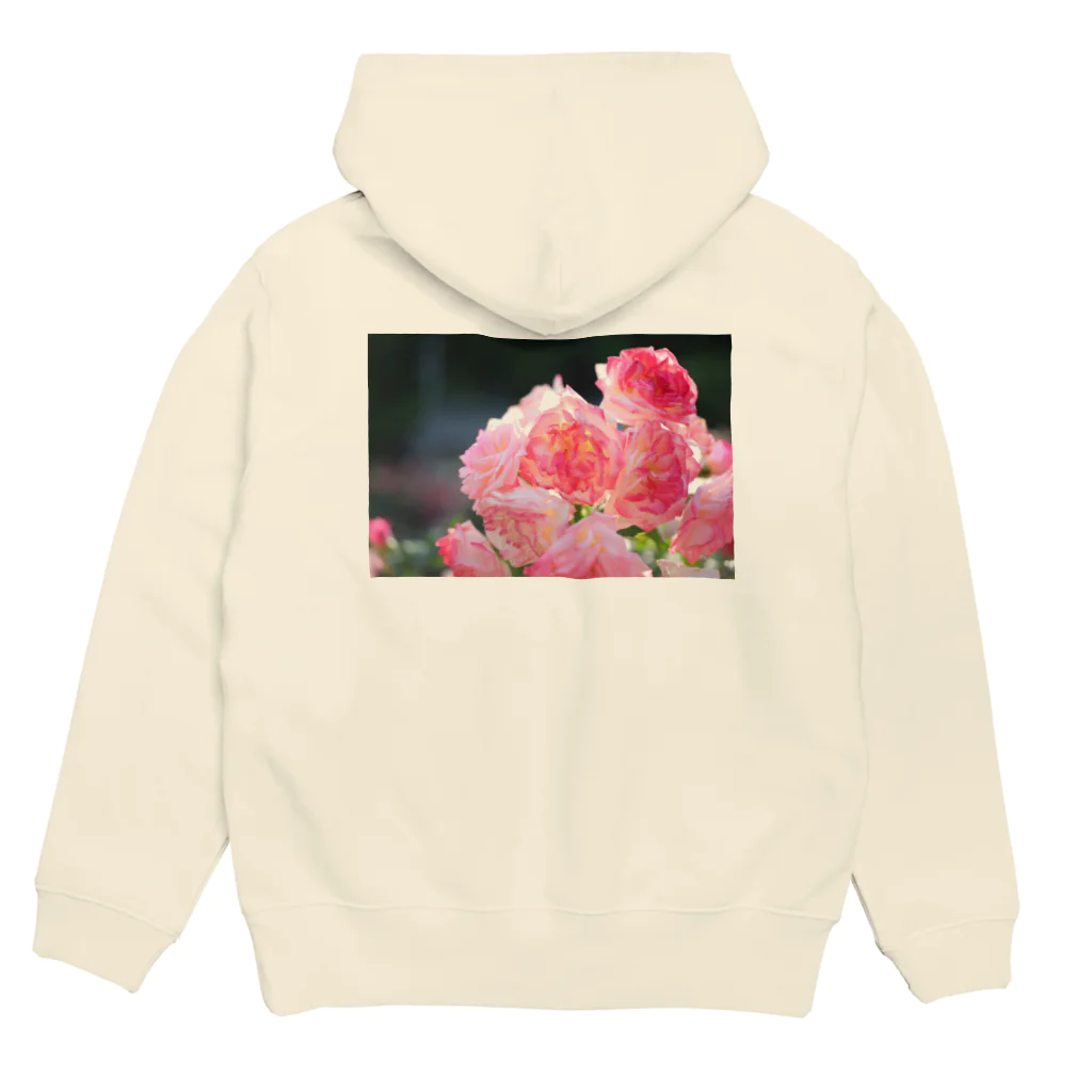 NEON LIGHT STARSの花包み Hoodie:back