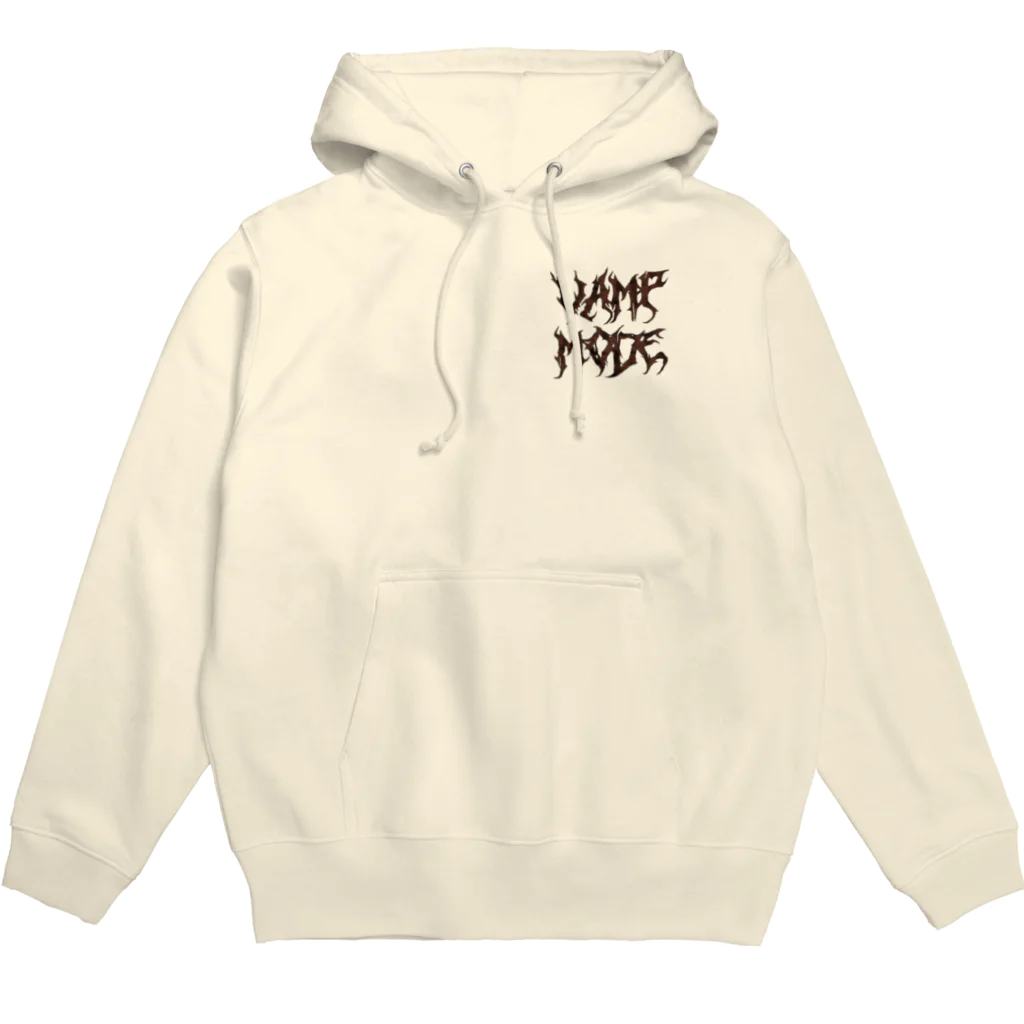 Vamp ModeのLogo (BROWN)＆ Back print Hoodie  パーカー