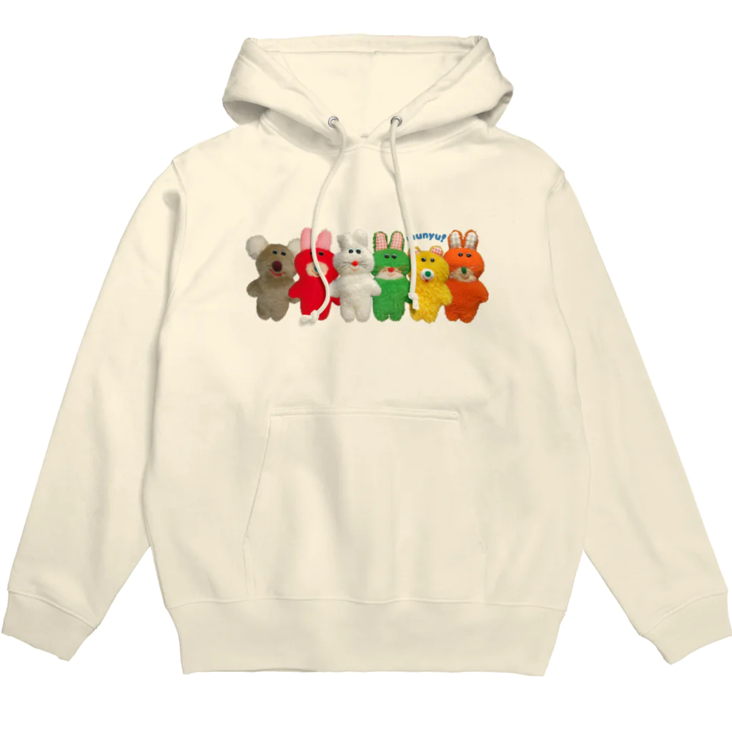 むにゅのプクーズ整列！ Hoodie