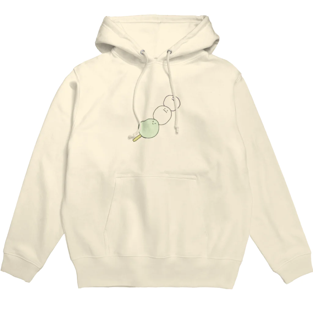 ポケットにビスケット🍪の三色団子らしく色つけた Hoodie