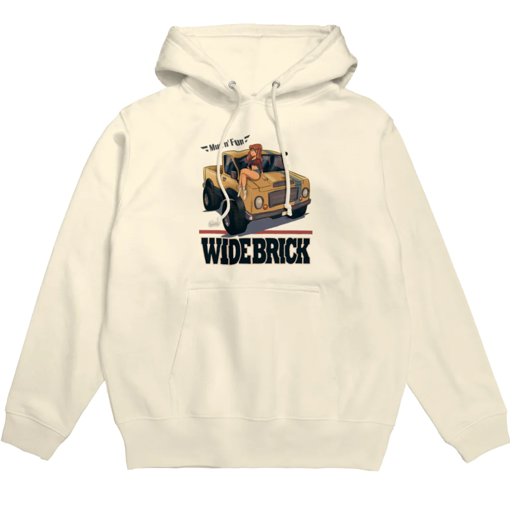 nidan-illustrationの"WIDE BRICK" Hoodie