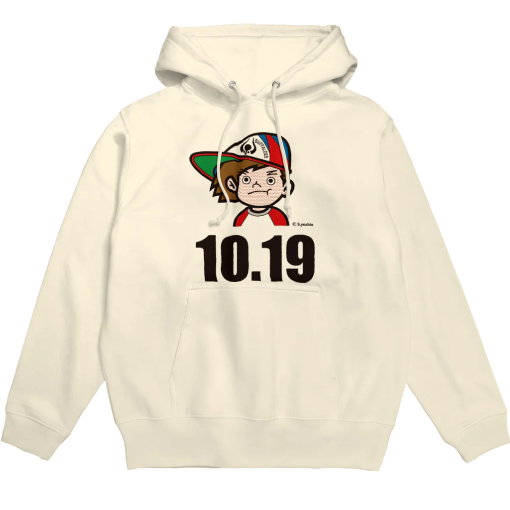 バッファ君  goods【近鉄バファローズ／1976-1996】の【10.19】次世代に伝承！-B Hoodie