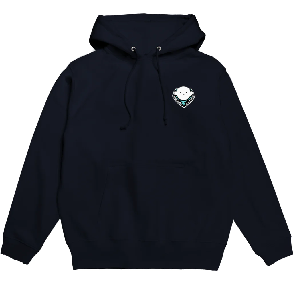 モタロ屋本舗SUZURI店のモタおじエンブレム Hoodie