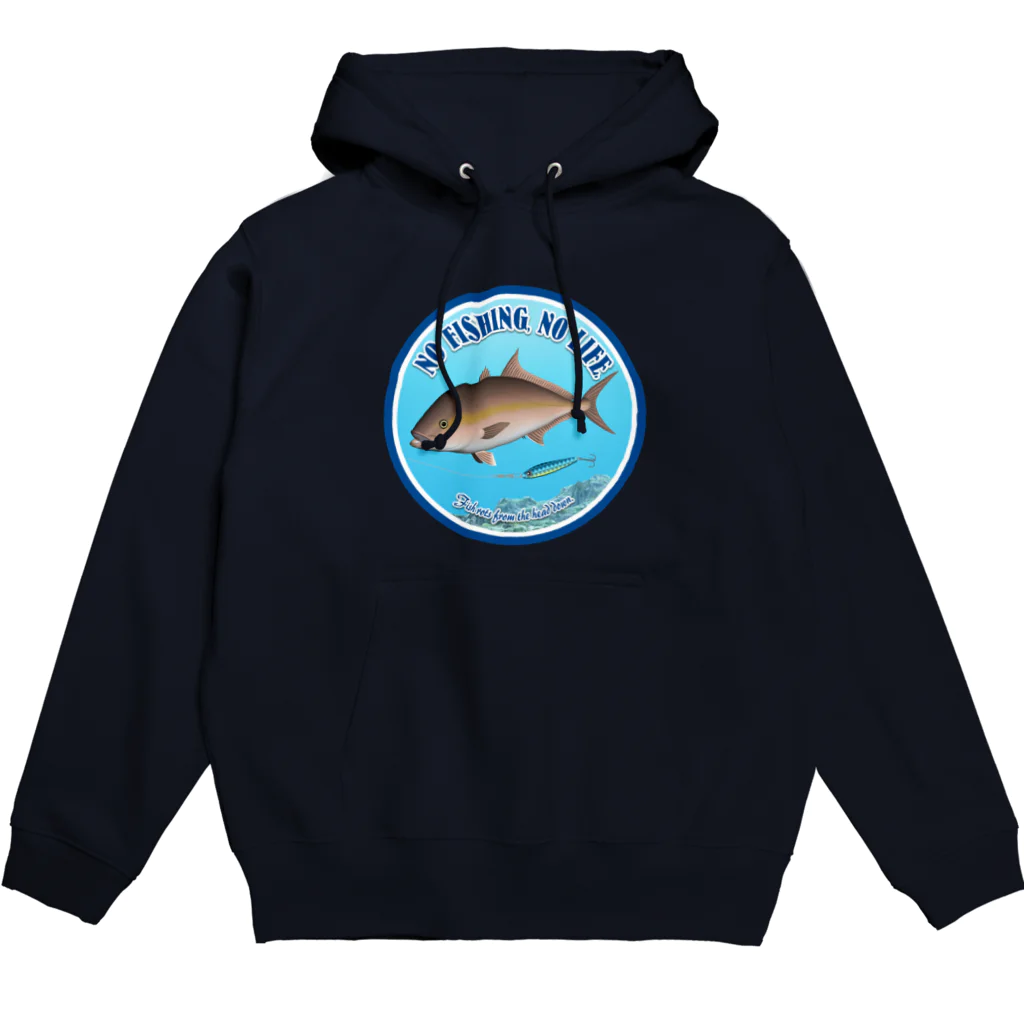 猫と釣り人のKAMPACHI_2R Hoodie