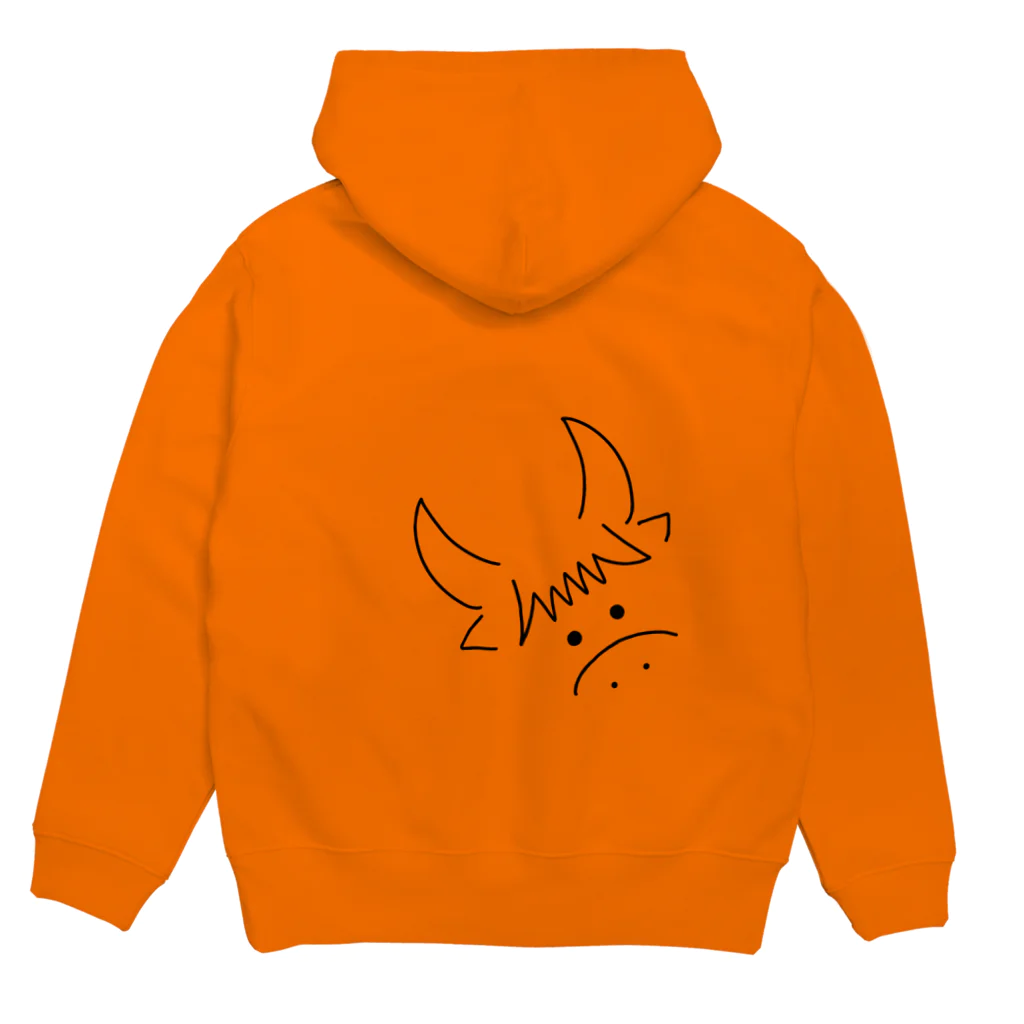 yötön yöのざこうしパーカー(黒) Hoodie:back