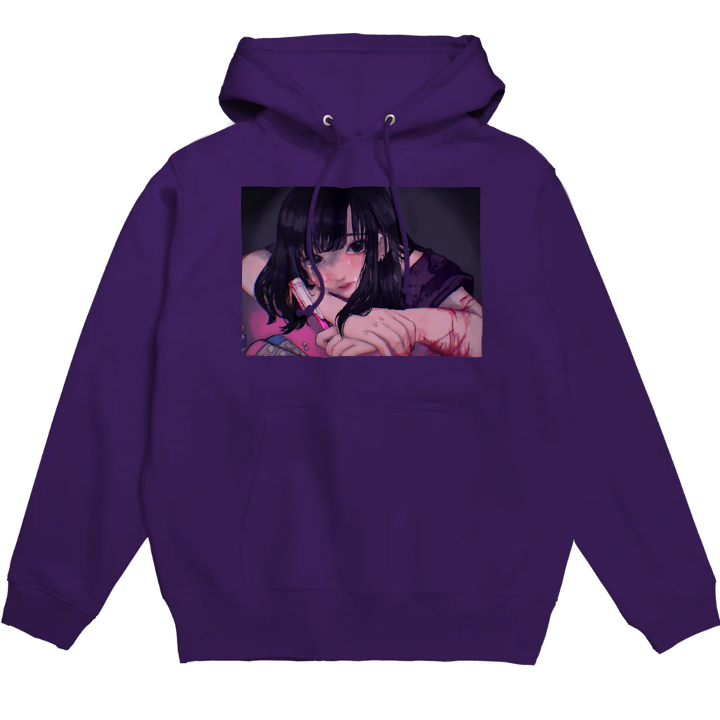 ミンチ肉shopのメンヘラの女の子 Hoodie