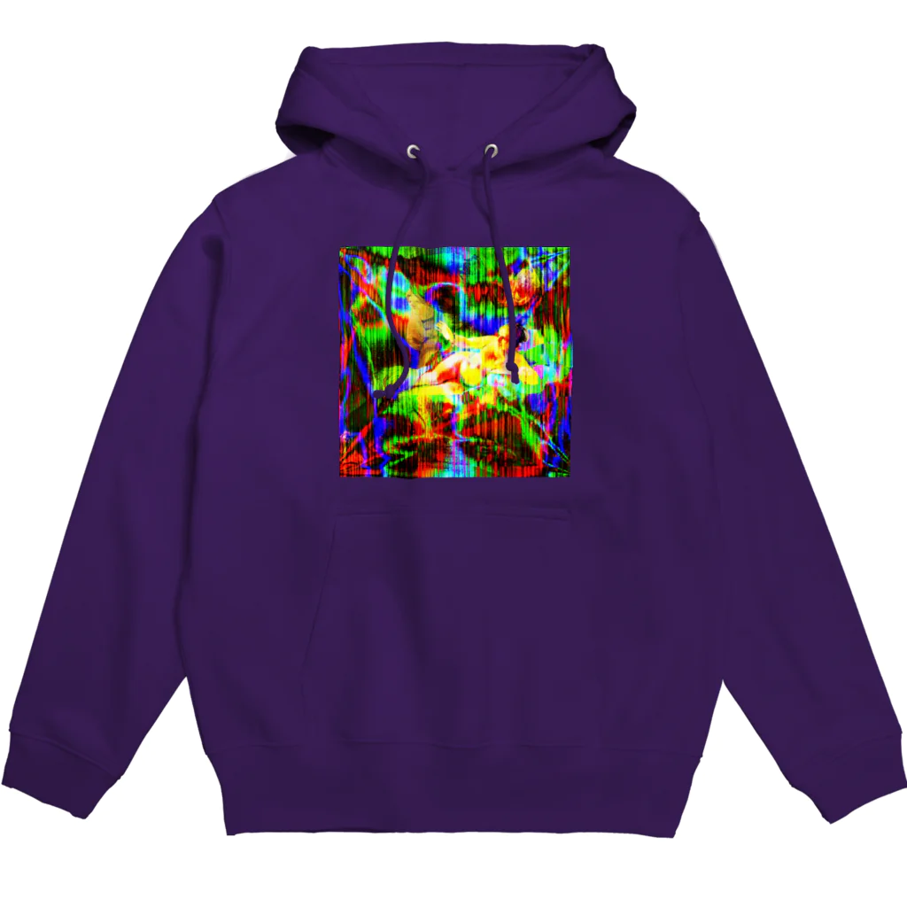 アインシュタインキャットのダナエ（スクウェア）（レンブラント） Hoodie