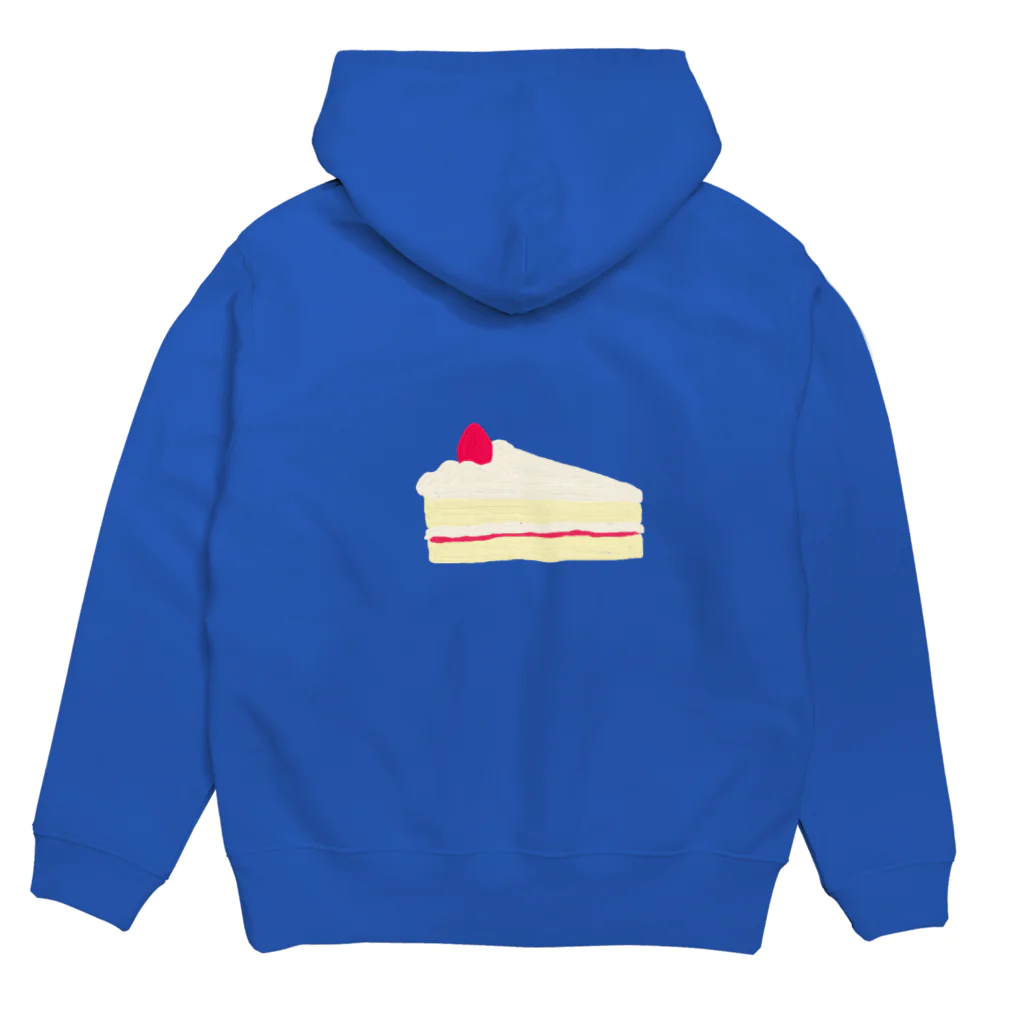 レモンスカッシュの泡のショートケーキ Hoodie:back