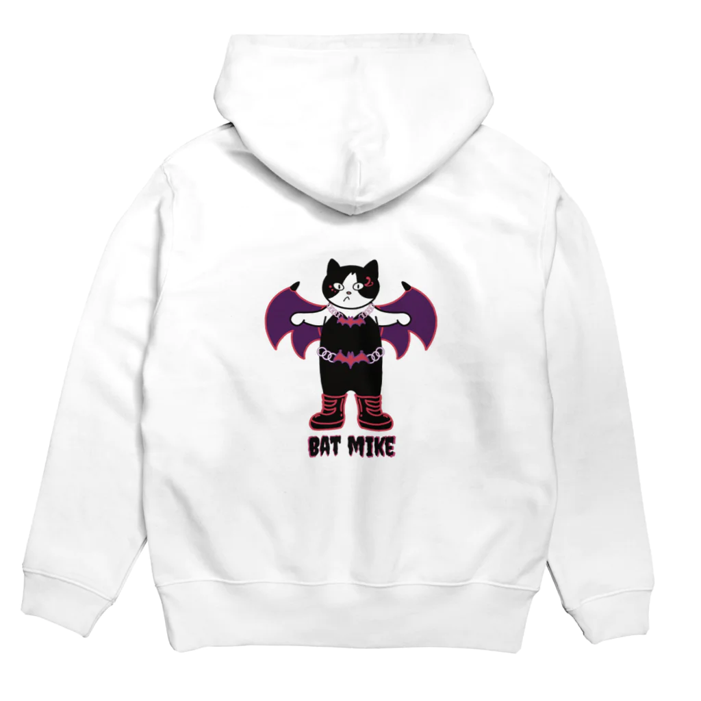 Metime Designs ☆ みぃたいむデザインのBAT MIKE Hoodie:back