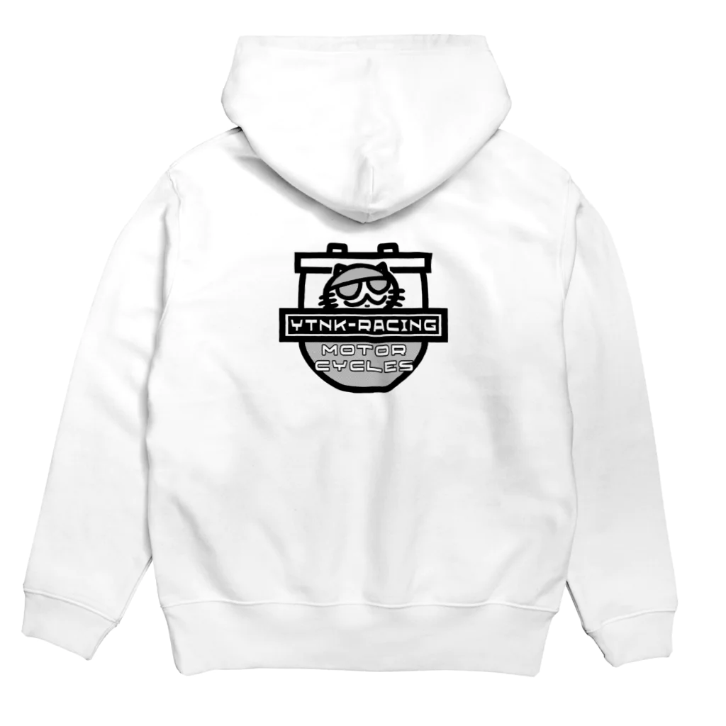 YUTANEKO公式ショップのYTNK-Racing motorcycle チームロゴA Hoodie:back