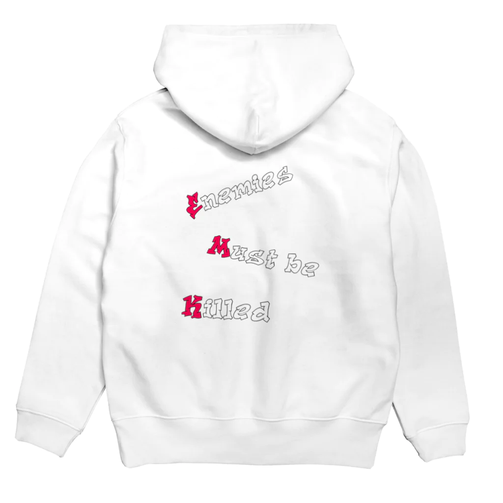 爆乳のEnemies Must be Killed 2β Hoodie:back