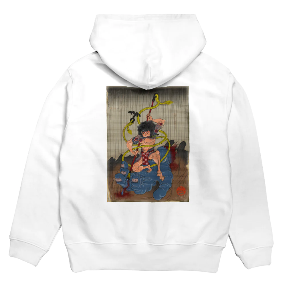 nidan-illustrationの"武者絵" 3-#2 Hoodie:back