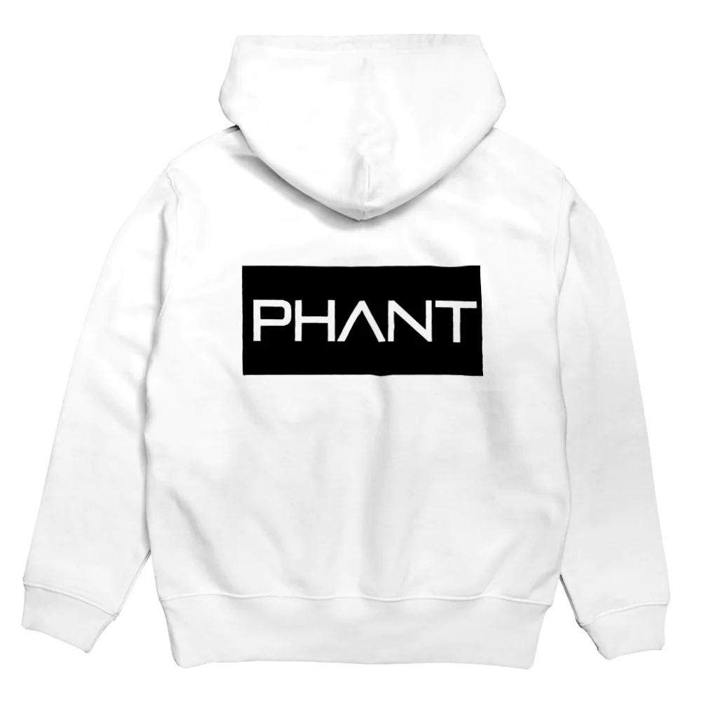 PHANT-ﾌｧﾝﾄ-のPHANT(ロゴ・黒 Hoodie:back