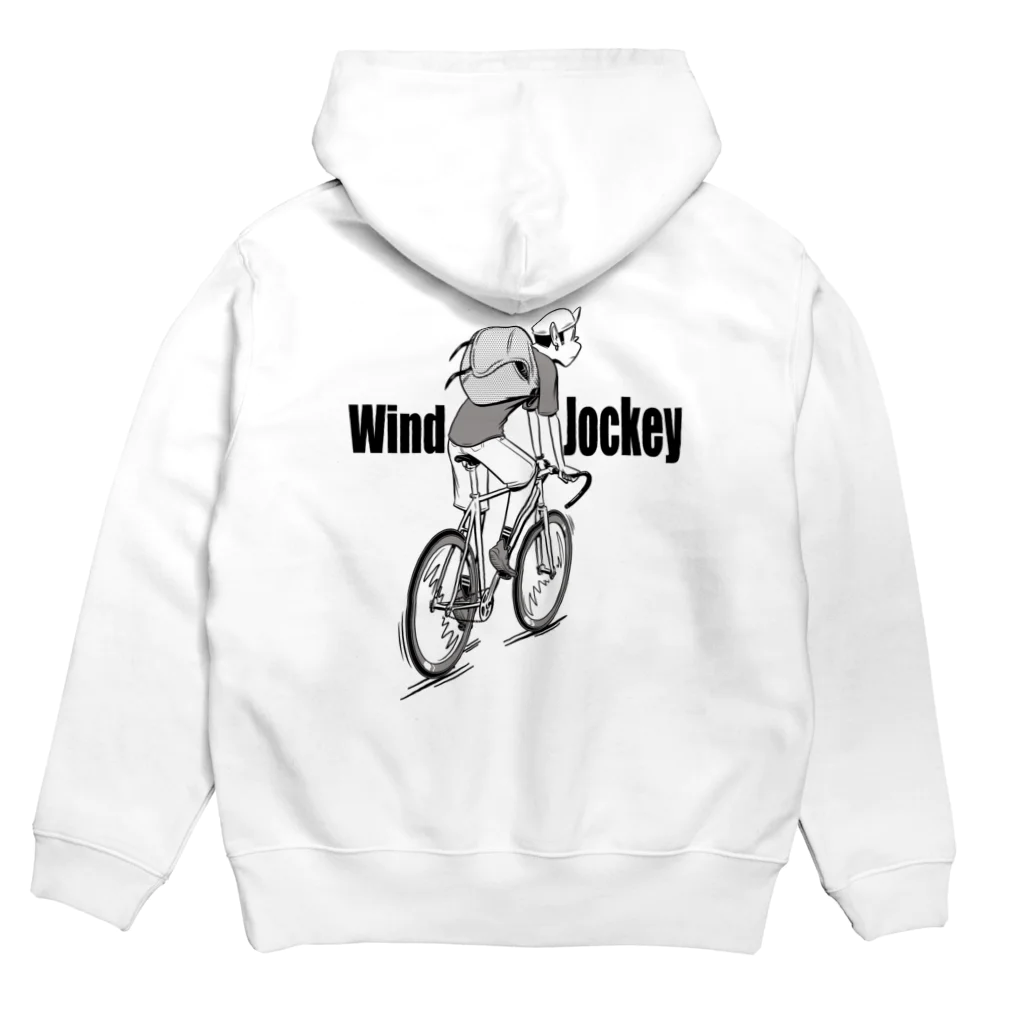 nidan-illustrationの"Wind Jockey" Hoodie:back