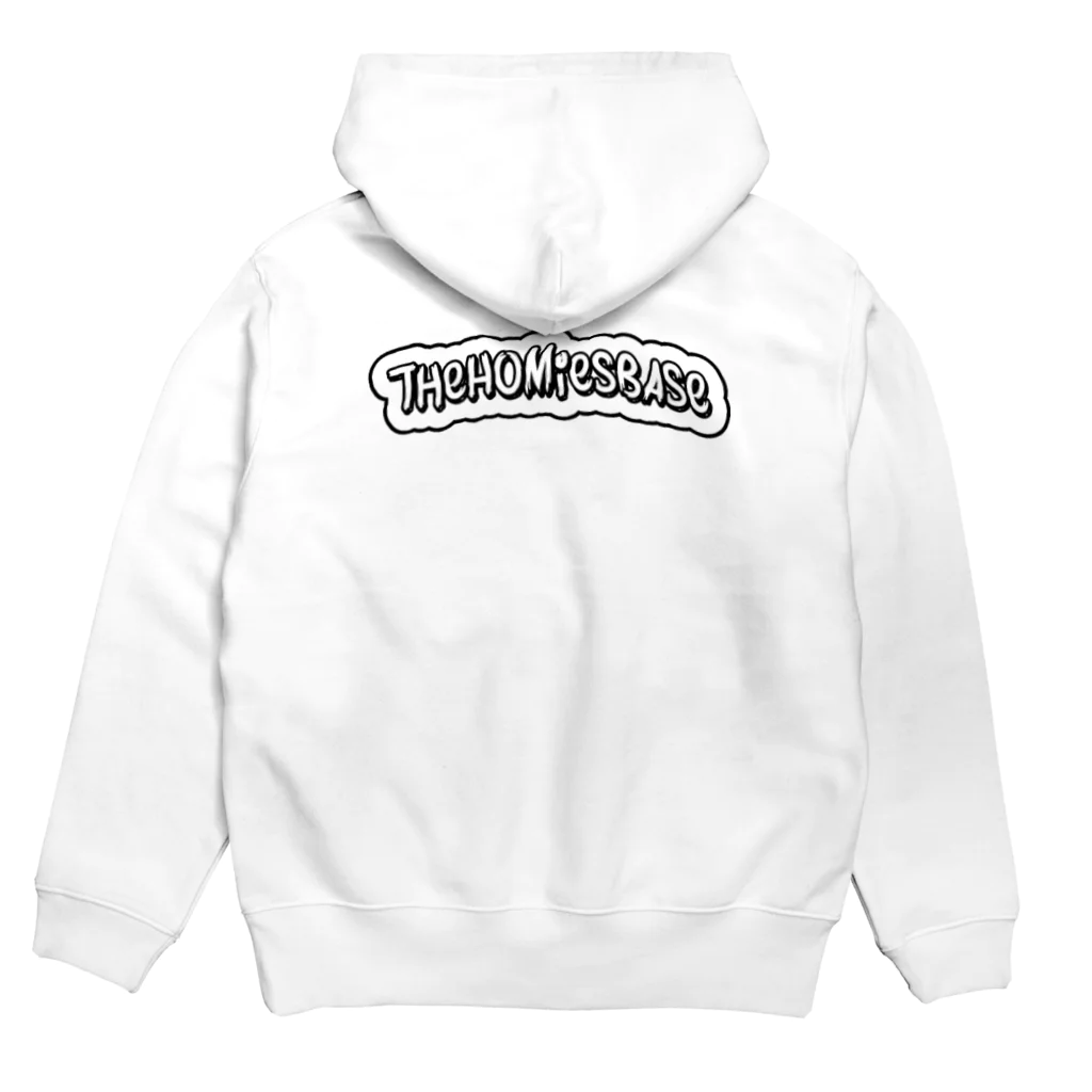 thehomiesbase official goods shopの試作① パーカーの裏面