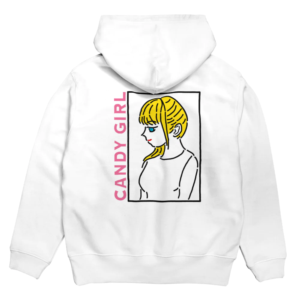 No common のCandy girl  Hoodie:back