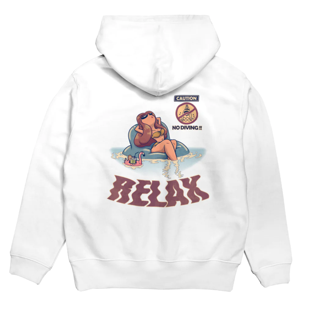 nidan-illustrationの"RELAX" Hoodie:back