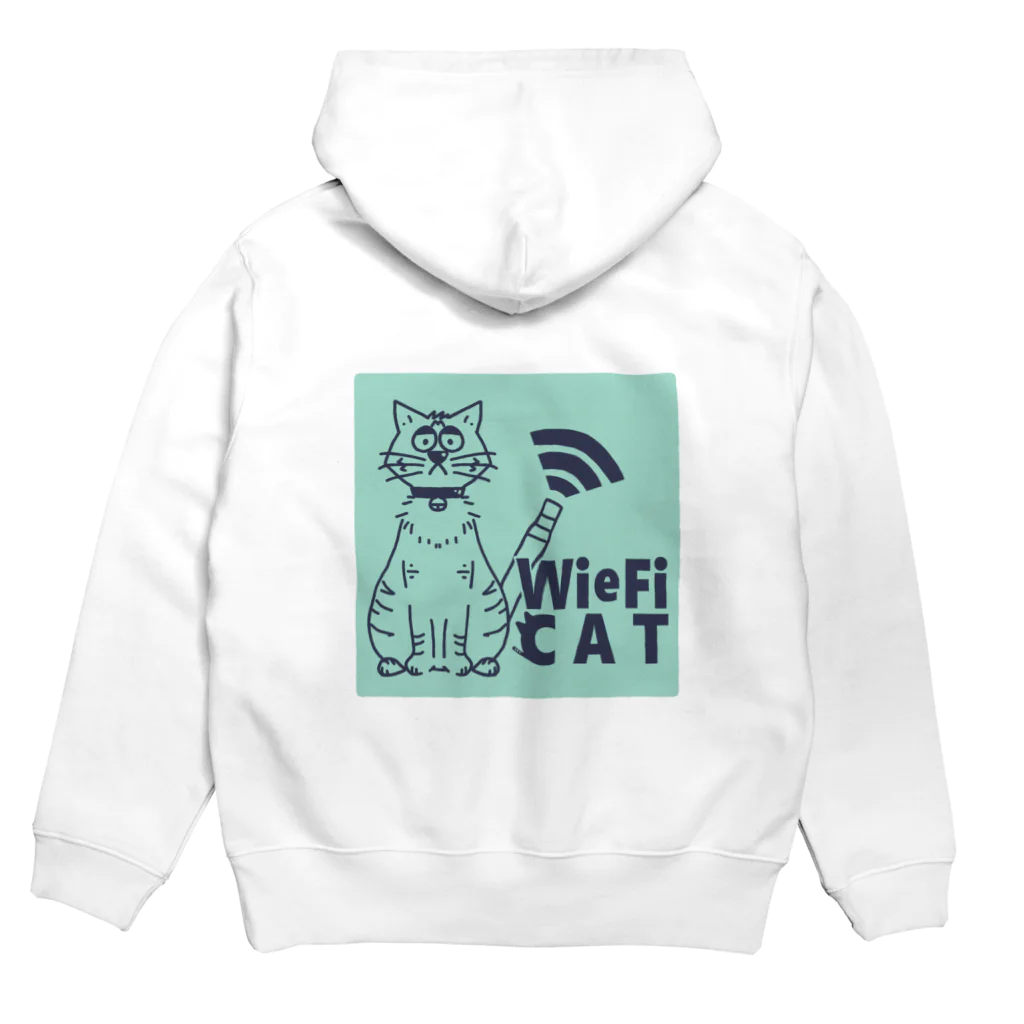 なかしま わか🦀のWieFi CAT（ウィーフィーキャット） Hoodie:back