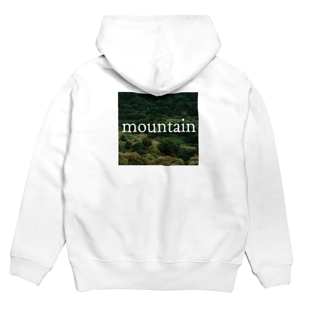 アウトドアブランドのmountain パーカーの裏面