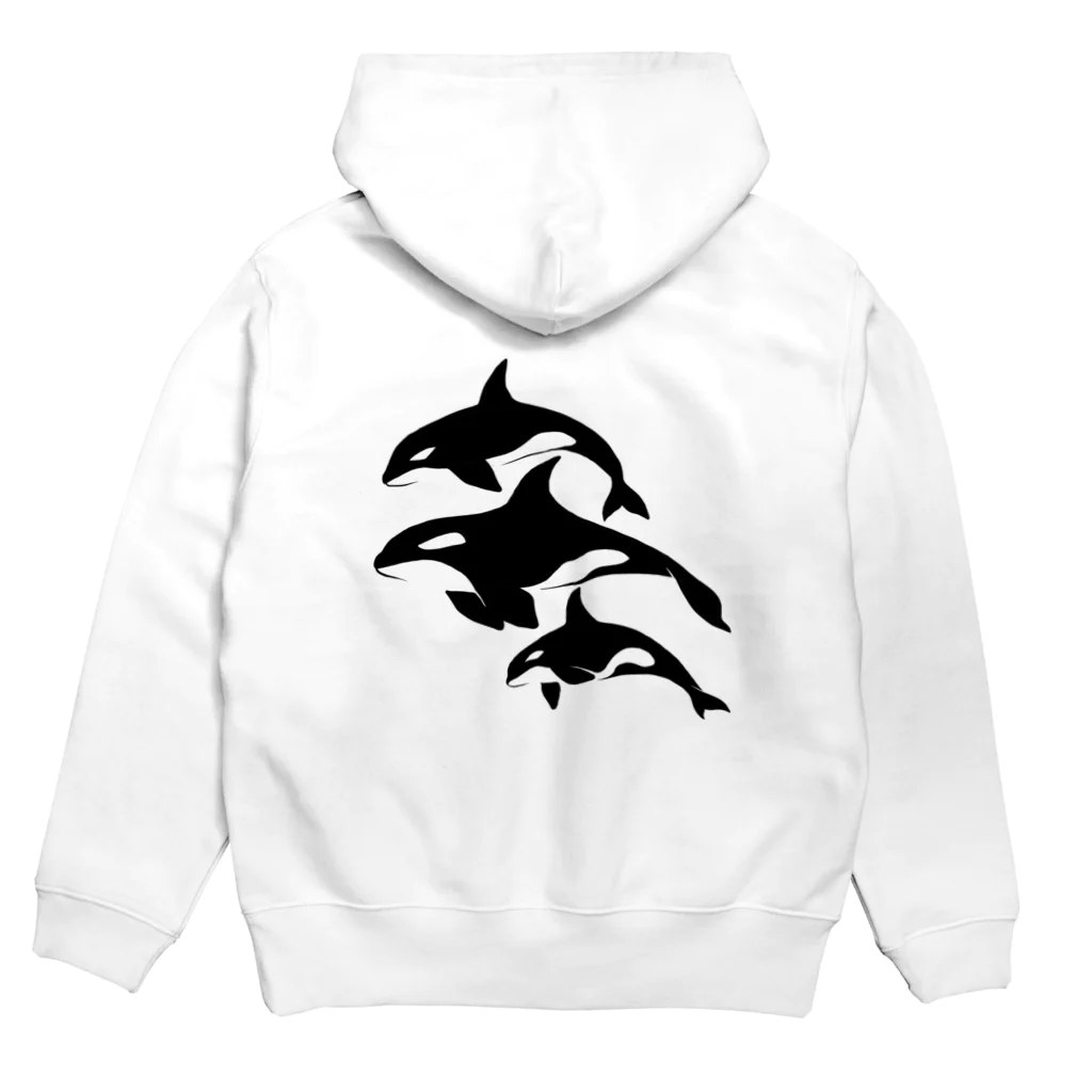 青空企画。のORCA FAMILY Hoodie:back