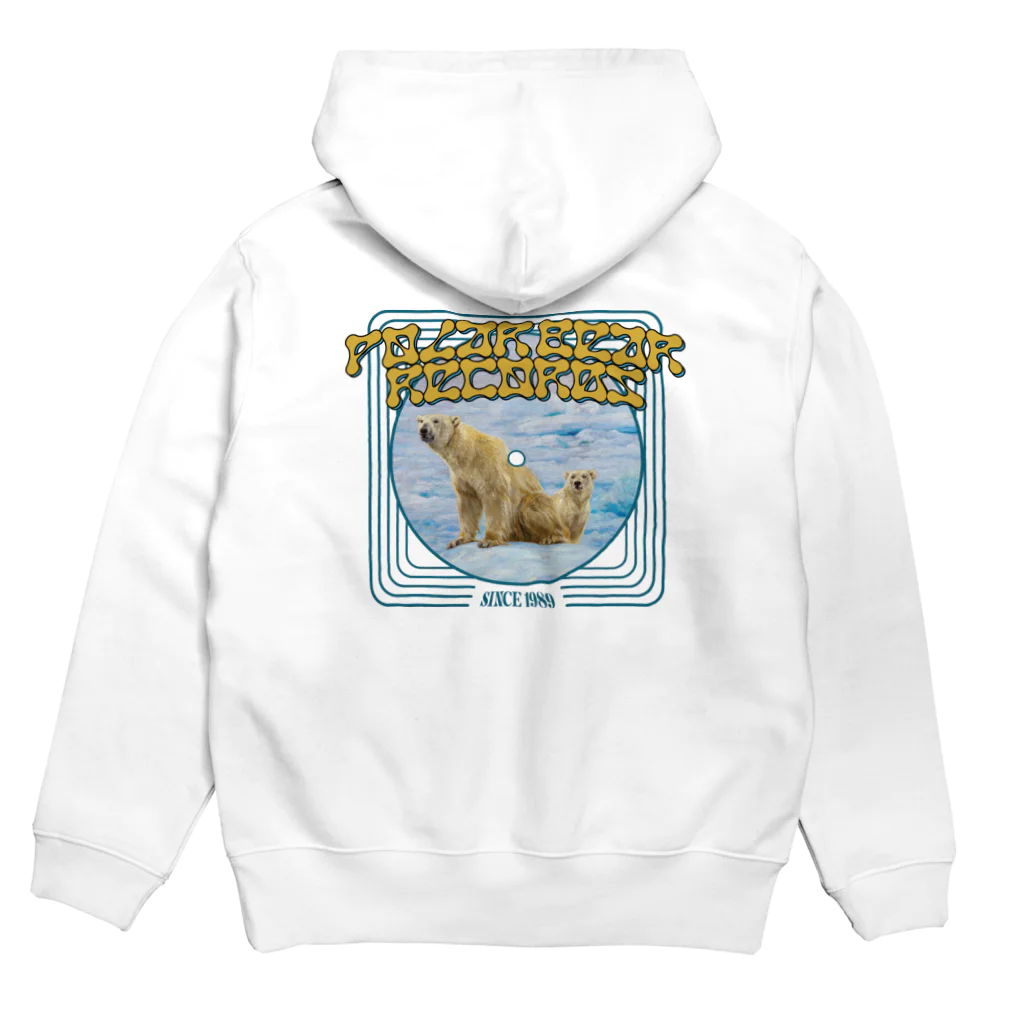 Parallel Imaginary Gift ShopのPOLAR BEAR RECORDS Hoodie:back