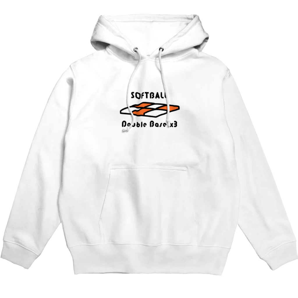 PokuStarのソフトボール　ダブルベースx3 Hoodie