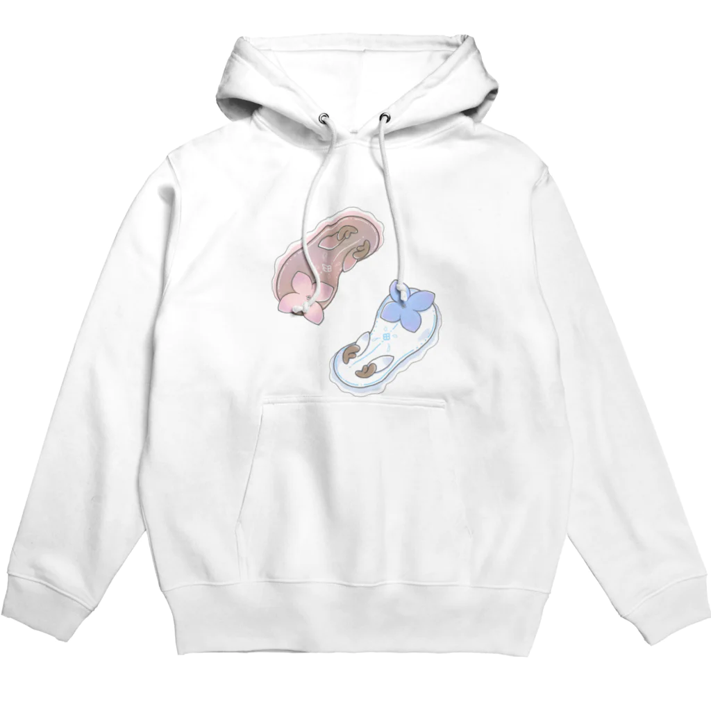 Jackalope Houseのツノアリウサギアジサイモドキウミウシ 2匹ver. Hoodie