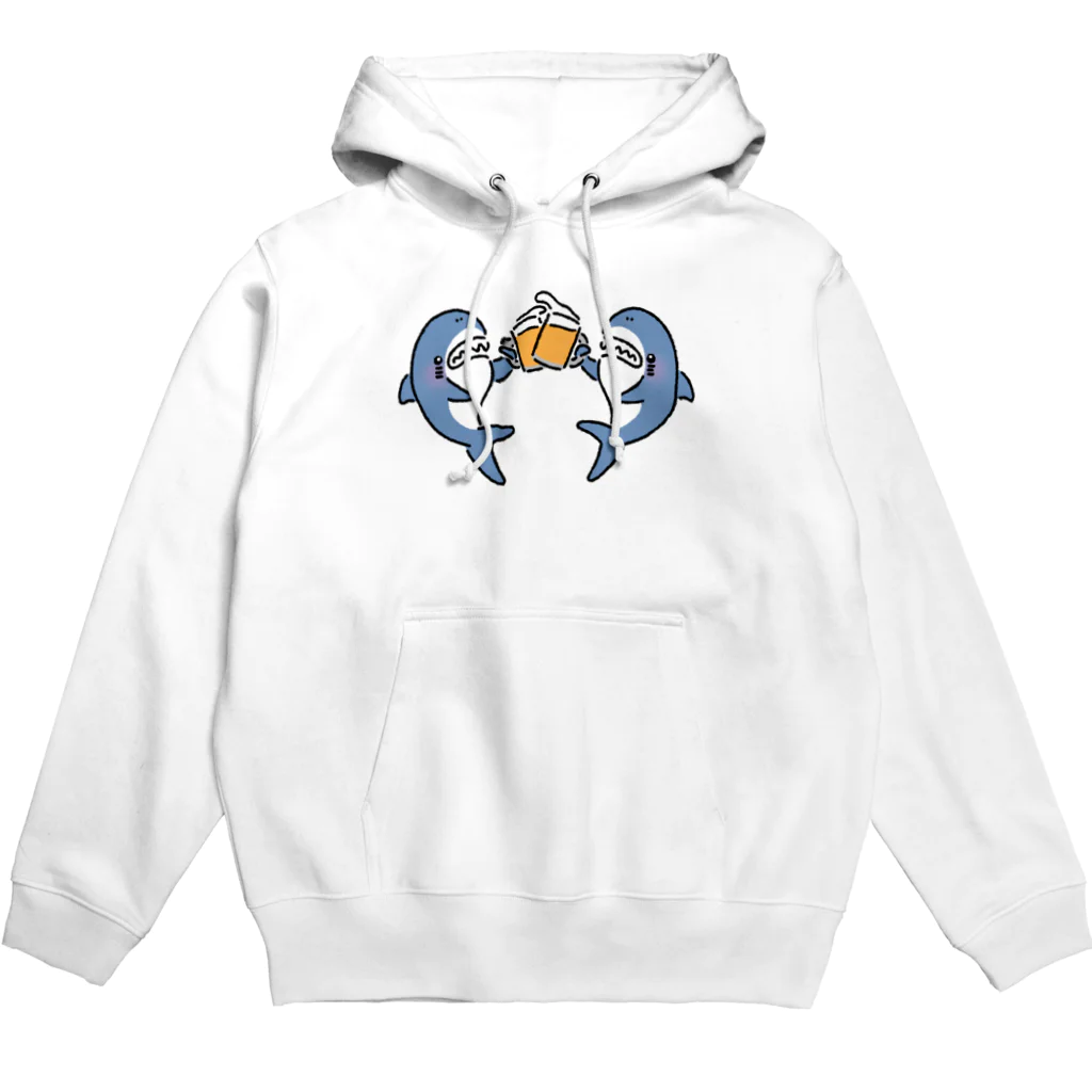 サメ わりとおもいのジョッキを交わすサメ Hoodie