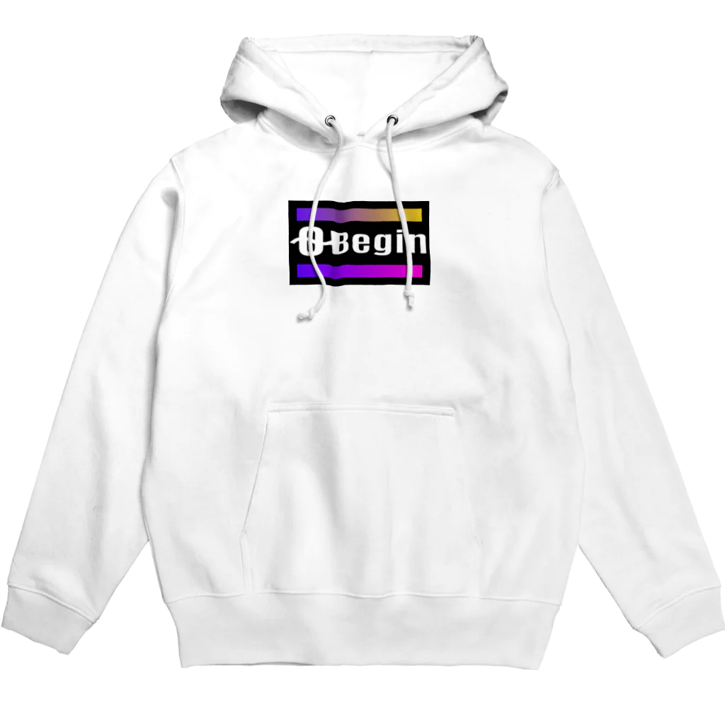 [0~Begin]のグラデーションロゴプリント Hoodie