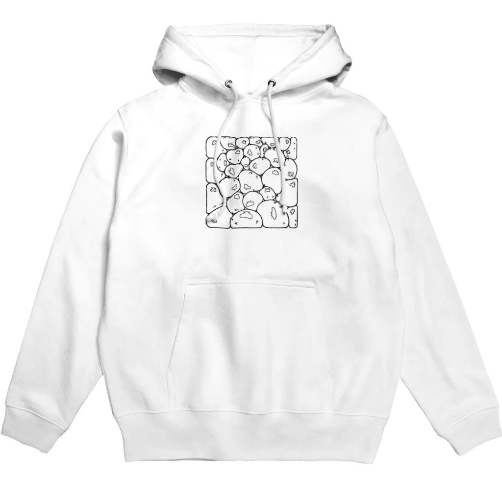 なんコレ【NANDAcollection】のひよこ詰め スクエア(ラインのみ) Hoodie