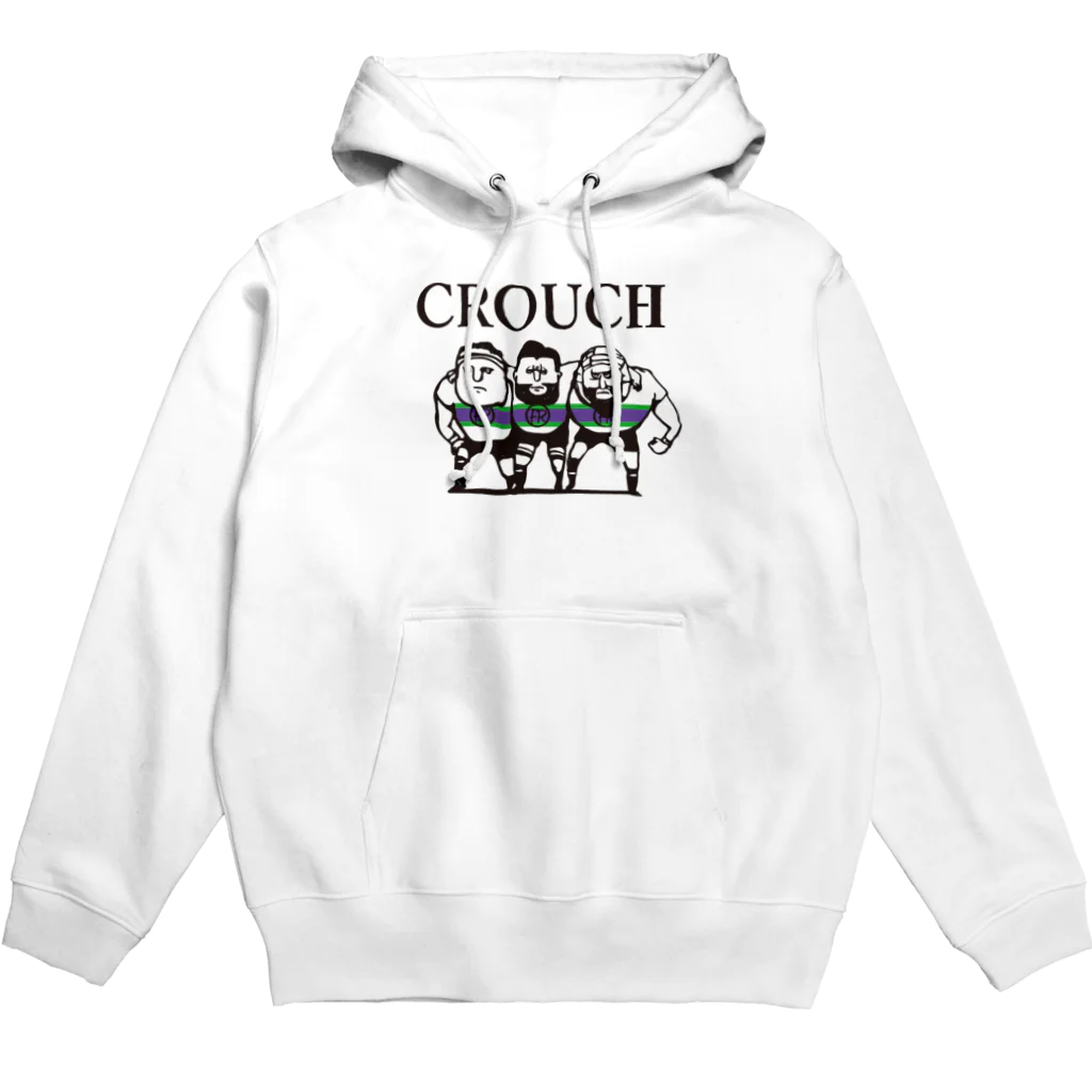 b.n.d [街中でもラグビーを！]バインドの【ラグビー / Rugby】 CROUCH Hoodie