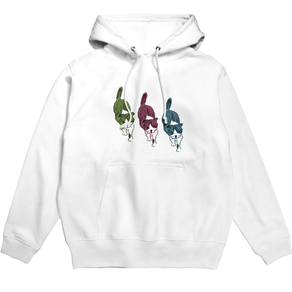 あかべこ太郎次郎の血統書付きねこ 歩く Hoodie