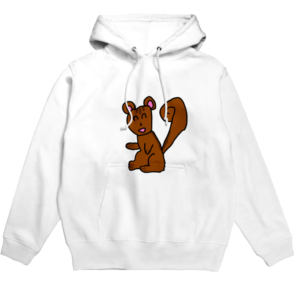 絵しりとりで描いたやつらのどうぶつ リス Hoodie