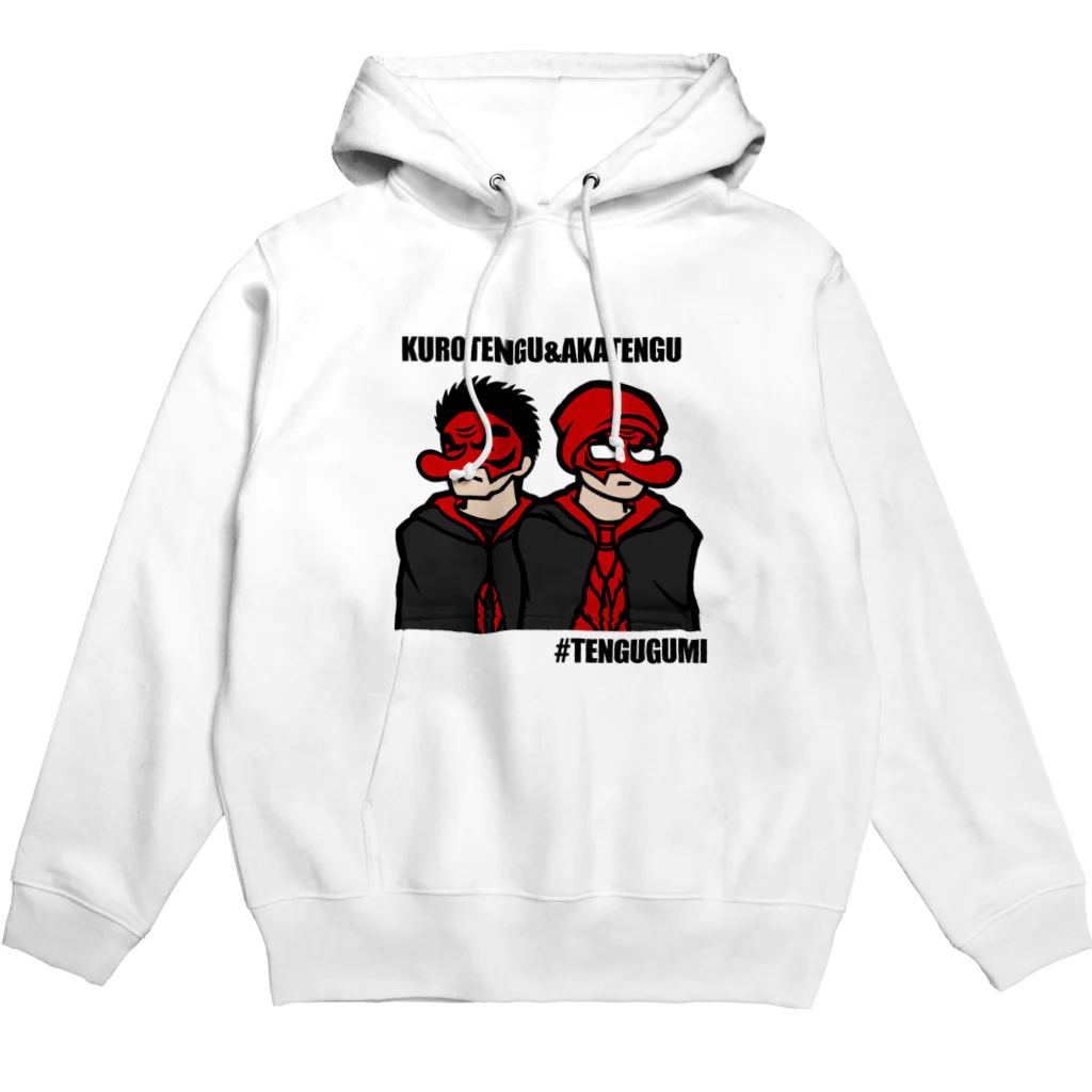 【天狗ch.】OFFICIAL GOODS STOREのマント天狗パーカー（黒文字） Hoodie