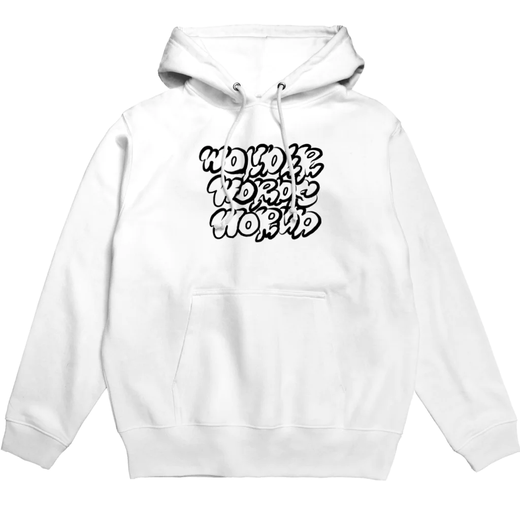 Wonder Words Would のフロントロゴパーカー Hoodie