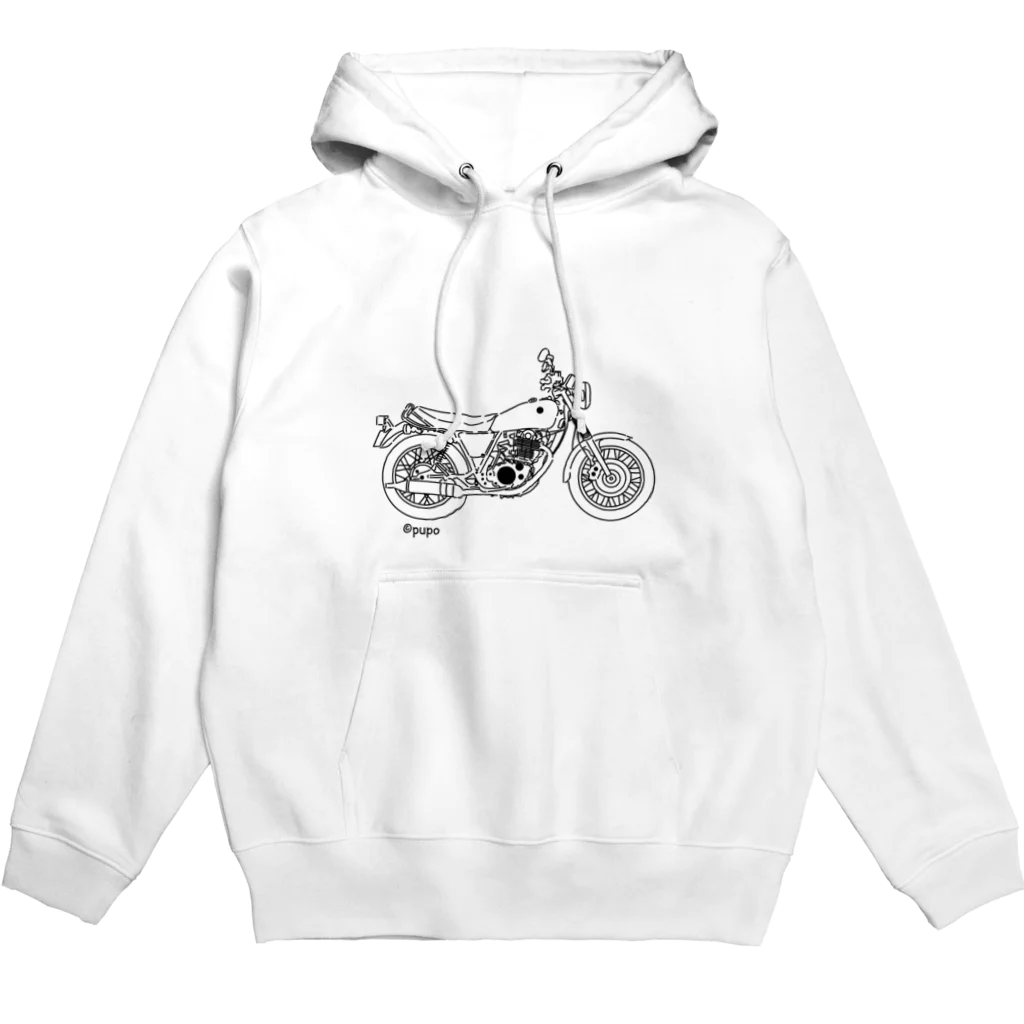 maruc.pupoのオールドおしゃれなバイク Hoodie