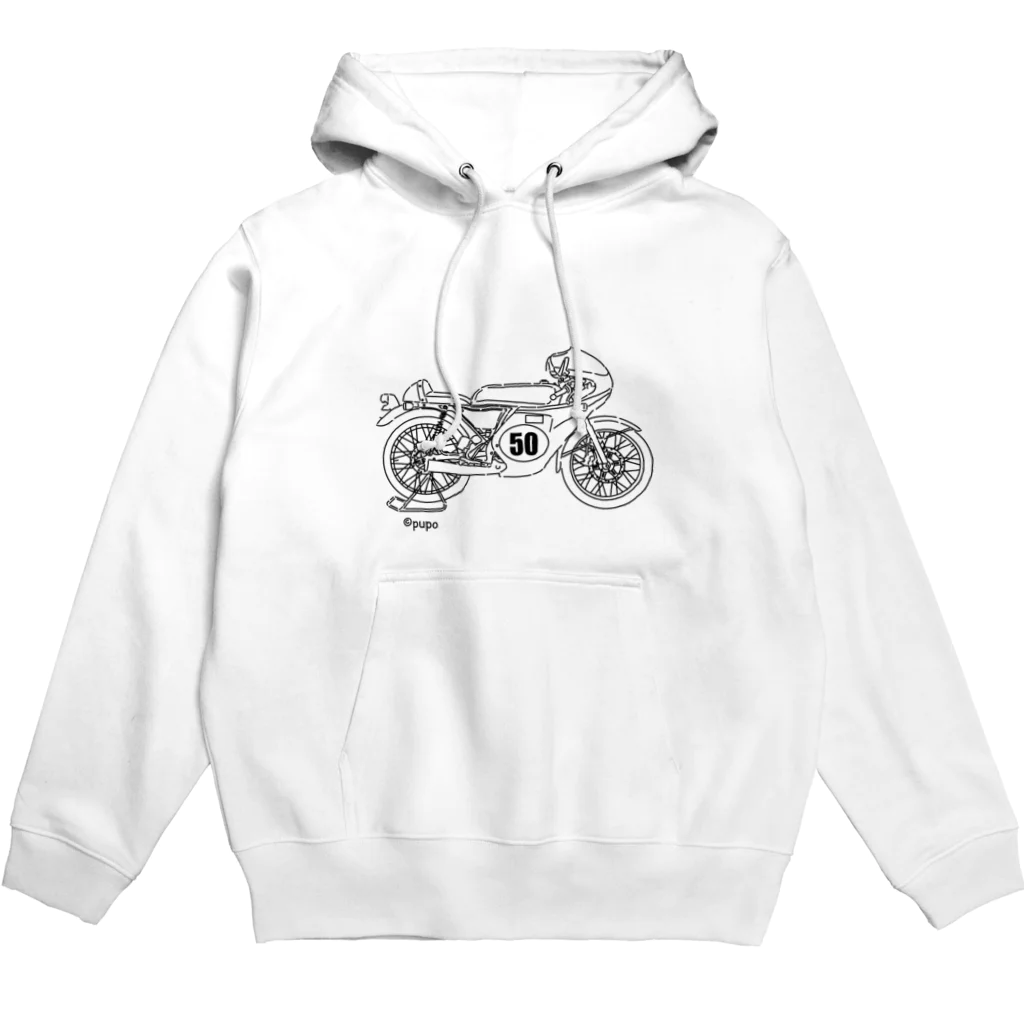 maruc.pupoのオールドレーサーなバイク Hoodie