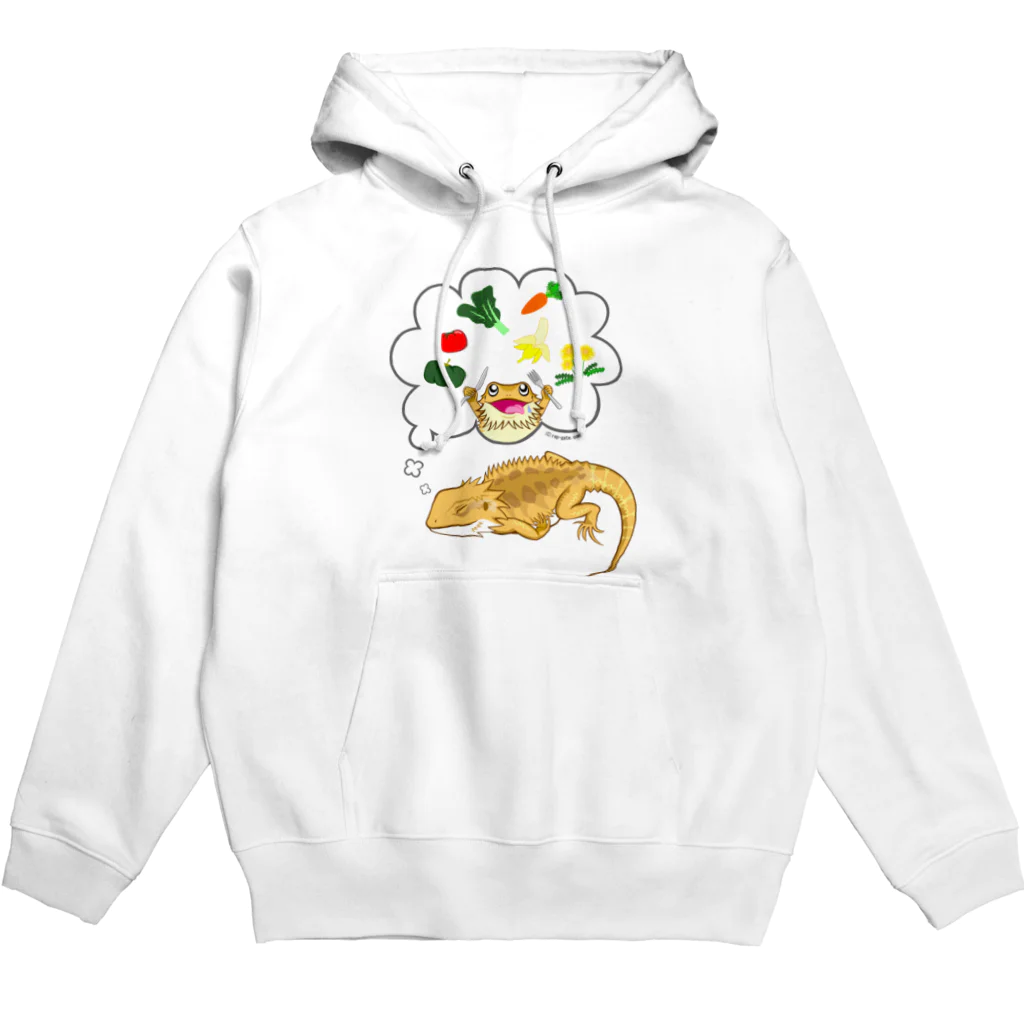 もむのふの爬虫類グッズやさんの夢見るフトアゴちゃん Hoodie