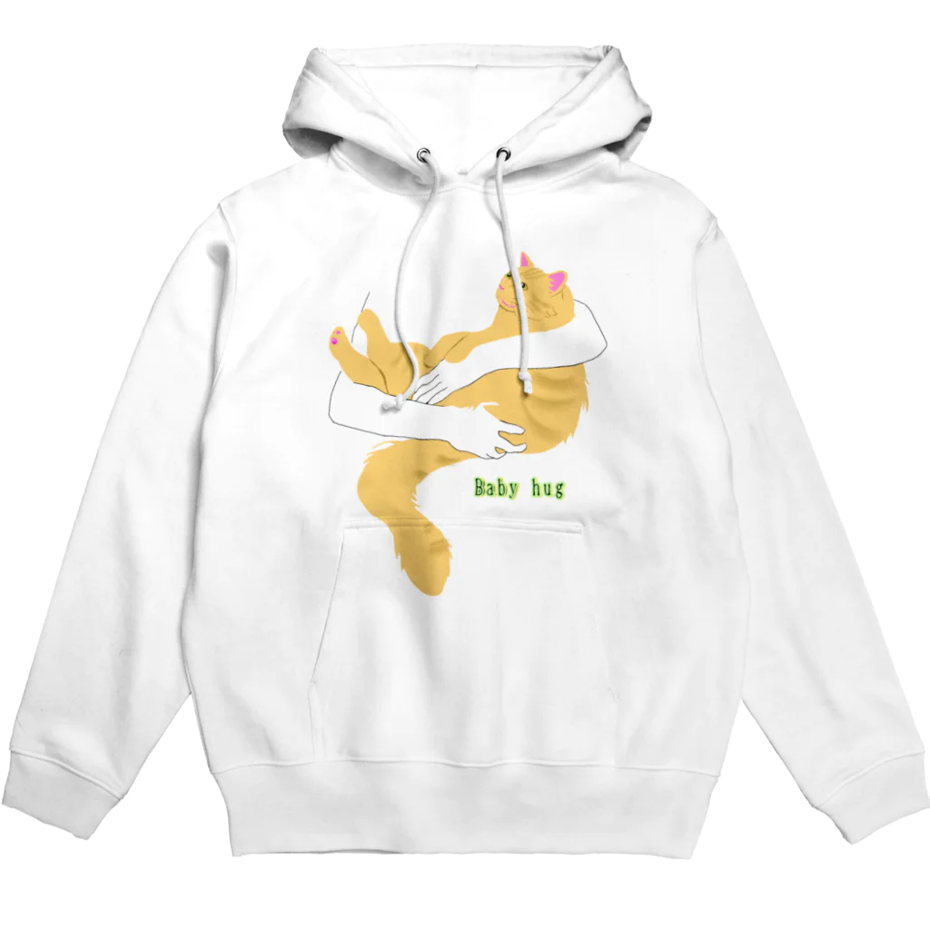 momolove のBaby hugにゃんこ(長毛茶トラ猫) Hoodie