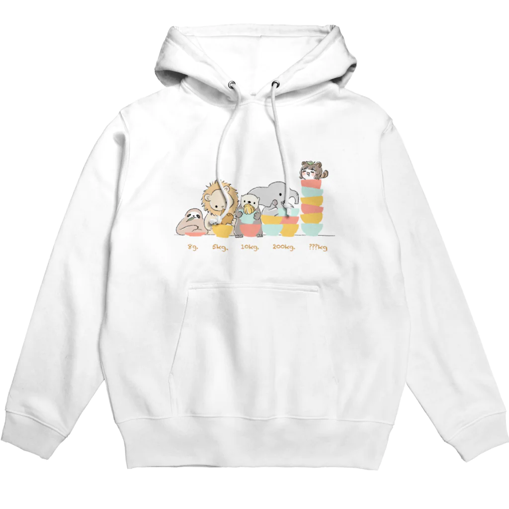 へんないきものチャンネルのたぬきさんと大食い競争 Hoodie